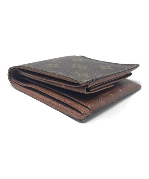 LOUIS VUITTON（ルイ ヴィトン）LOUIS VUITTON (ルイ ヴィトン) 2つ折り財布 モノグラム ポルト ビエ・カルト クレディ モネ ブラウン サイズ:実寸サイズにてご確認ください。の古着・服飾アイテム