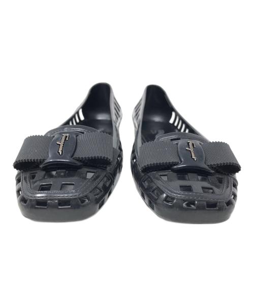 Salvatore Ferragamo（サルヴァトーレ フェラガモ）Salvatore Ferragamo (サルヴァトーレ フェラガモ) パンプス FLAMINGO (フラミンゴ) ブラック サイズ:実寸サイズにてご確認ください。の古着・服飾アイテム