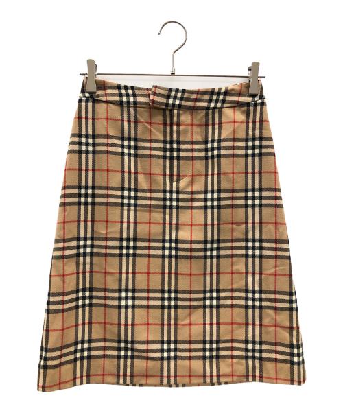 BURBERRY BLUE LABEL（バーバリーロンドンブルーレーベル）BURBERRY BLUE LABEL (バーバリーロンドンブルーレーベル) スカート ノバチェック ライトブラウン サイズ:36の古着・服飾アイテム