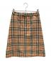 BURBERRY BLUE LABEL（バーバリーロンドンブルーレーベル）の古着「スカート ノバチェック」｜ライトブラウン