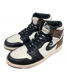 NIKE（ナイキ）の古着「ハイカットスニーカー Air Jordan 1 High OG "Sail/Dark Mocha/Black" (エアジョーダン1 ハイ OG "セイル/ダークモカ/ブラック")」｜カーキ×ホワイト