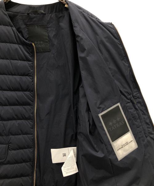 TATRAS（タトラス）TATRAS (タトラス) NOKO（ノコ）ノーカラー ライトダウンジャケット ネイビー サイズ:03の古着・服飾アイテム