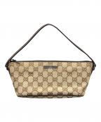 GUCCIグッチ）の古着「アクセサリーポーチ GG」｜ブラウン