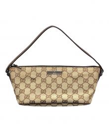 GUCCI（グッチ）の古着「アクセサリーポーチ GG」｜ブラウン