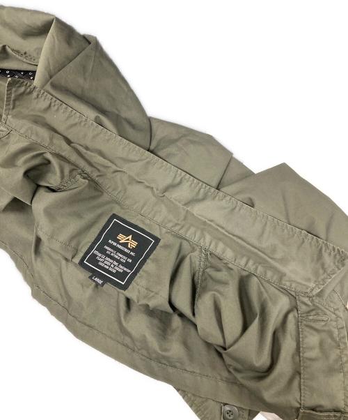 ALPHA（アルファ）ALPHA (アルファ) ミリタリージャケット JUNGLE FATIGUE JACKET（ジャングルファティーグジャケット） カーキ サイズ:Lの古着・服飾アイテム