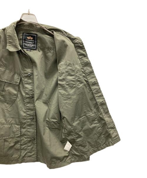 ALPHA（アルファ）ALPHA (アルファ) ミリタリージャケット JUNGLE FATIGUE JACKET（ジャングルファティーグジャケット） カーキ サイズ:Lの古着・服飾アイテム