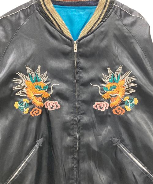 東洋エンタープライズ（トウヨウエンタープライズ）東洋エンタープライズ (トウヨウエンタープライズ) スカジャン ブラック×ブルー サイズ:XLの古着・服飾アイテム