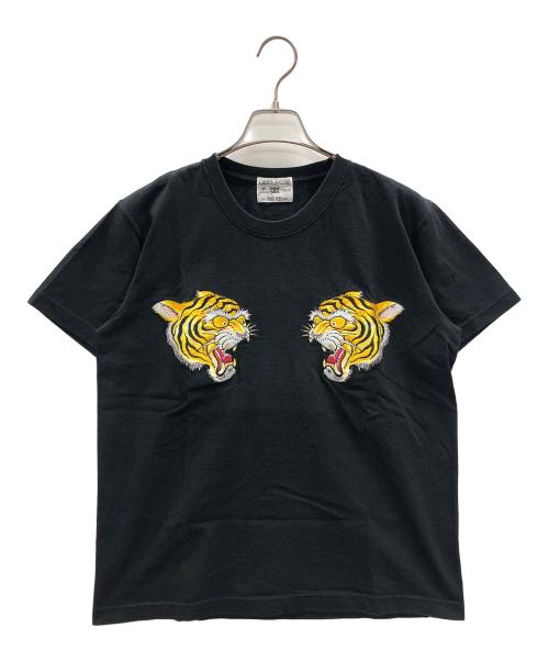 COREFIGHTER（コアファイター）COREFIGHTER (コアファイター) 虎刺繍Tシャツ ブラック サイズ:Mediumの古着・服飾アイテム