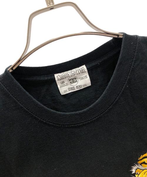 COREFIGHTER（コアファイター）COREFIGHTER (コアファイター) 虎刺繍Tシャツ ブラック サイズ:Mediumの古着・服飾アイテム