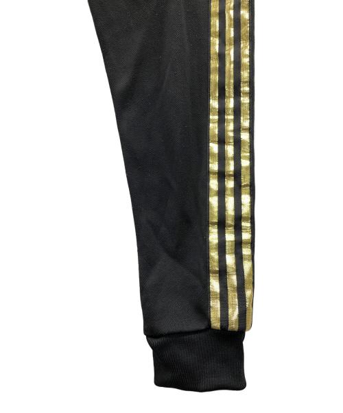 adidas（アディダス）adidas (アディダス) トラックパンツ　オリジナル スーパースター ブラック×ゴールド サイズ:XSの古着・服飾アイテム