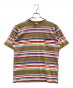 HANG TENハンテン）の古着「Tシャツ 刺繍タグ」｜カーキ系