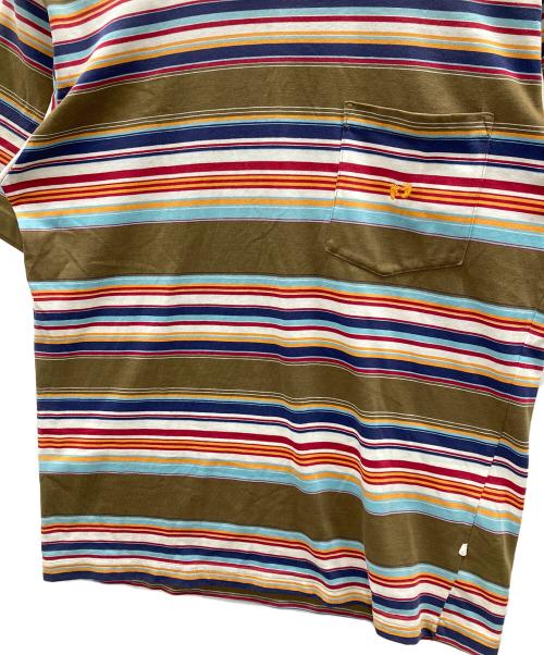 HANG TEN（ハンテン）HANG TEN (ハンテン) Tシャツ 刺繍タグ カーキ系 サイズ:Mの古着・服飾アイテム