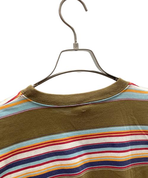 HANG TEN（ハンテン）HANG TEN (ハンテン) Tシャツ 刺繍タグ カーキ系 サイズ:Mの古着・服飾アイテム