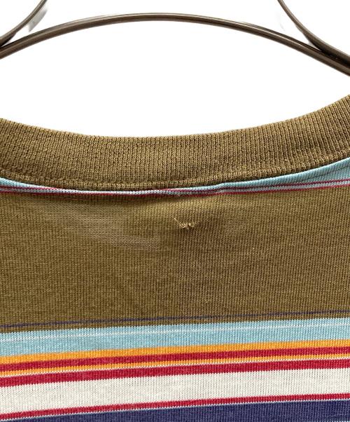 HANG TEN（ハンテン）HANG TEN (ハンテン) Tシャツ 刺繍タグ カーキ系 サイズ:Mの古着・服飾アイテム