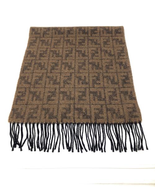 FENDI（フェンディ）FENDI (フェンディ) マフラー ブラウン サイズ:実寸サイズにてご確認ください。の古着・服飾アイテム