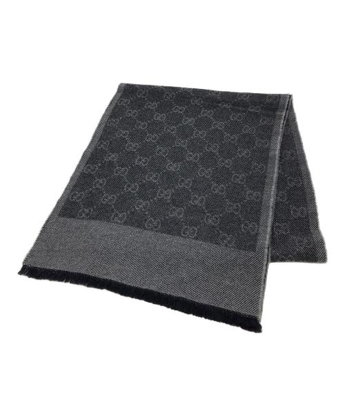 GUCCI（グッチ）GUCCI (グッチ) マフラー GG柄 グレー サイズ:実寸サイズにてご確認ください。の古着・服飾アイテム