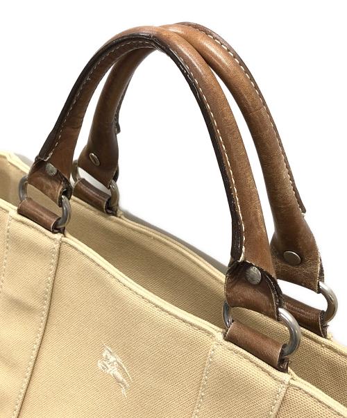 BURBERRY BLUE LABEL（バーバリー ブルー レーベル）BURBERRY BLUE LABEL (バーバリーロンドンブルーレーベル) トートバッグ ホースロゴ ベージュ サイズ:実寸サイズにてご確認ください。の古着・服飾アイテム