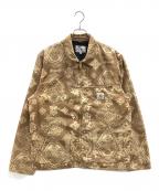 CarHarttカーハート）の古着「ジャケット DETROIT JACKET (デトロイトジャケット)」｜ブラウン×カーキ