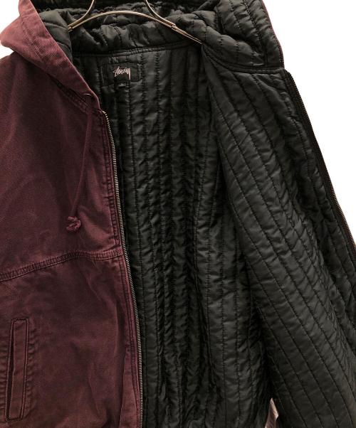 stussy（ステューシー）stussy (ステューシー) Canvas Insulated Work JACKET（キャンバス インシュレイテッド ワーク ジャケット） パープル サイズ:XLの古着・服飾アイテム