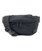PORTERポーター）の古着「ウエストバッグ FLASH（フラッシュ）」｜ブラック