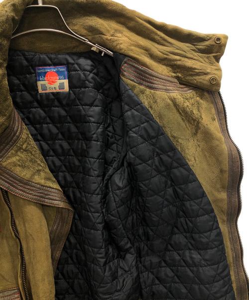 blackmeans（ブラックミーンズ）blackmeans (ブラックミーンズ) レザージャケット カーキ サイズ:3の古着・服飾アイテム