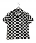 X-LARGEエクストララージ）の古着「オープンカラーシャツ」｜ブラック×ホワイト