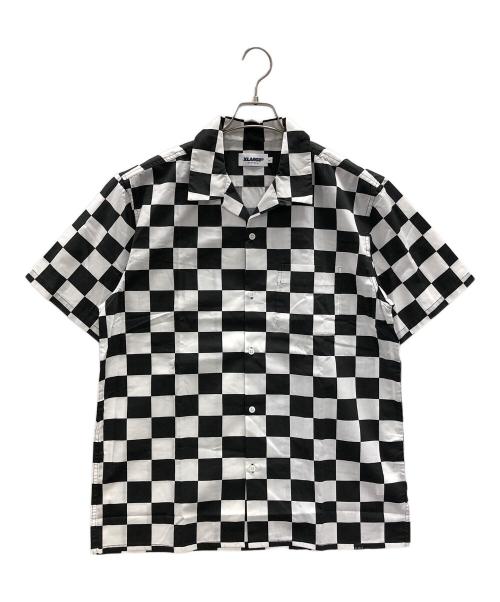 X-LARGE（エクストララージ）X-LARGE (エクストララージ) オープンカラーシャツ ブラック×ホワイト サイズ:L 未使用品の古着・服飾アイテム