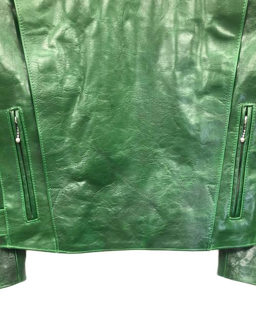 Lewis Leathers（ルイスレザース）Lewis Leathers (ルイスレザース) レザーライダースジャケット グリーン サイズ:40 未使用品の古着・服飾アイテム