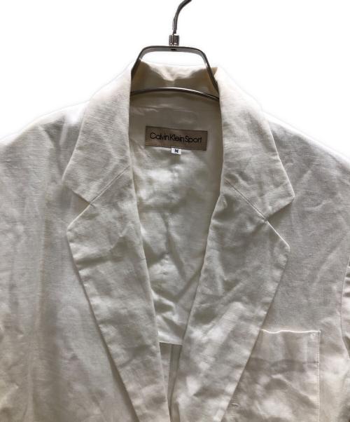 Calvin Klein Sports（カルバンクラインスポーツ）Calvin Klein Sports (カルバンクラインスポーツ) リネンセットアップ ホワイト サイズ:Mの古着・服飾アイテム