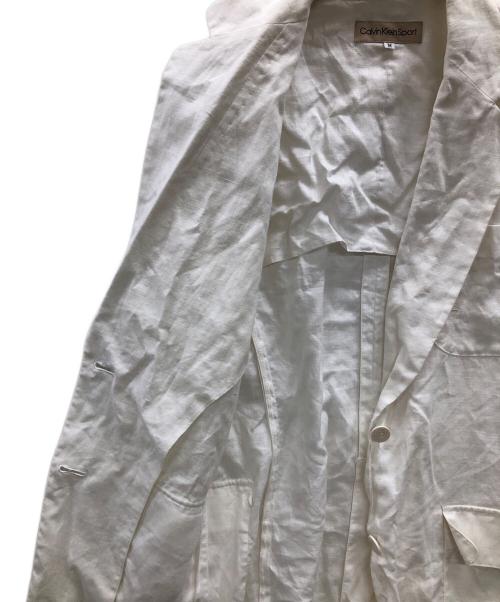 Calvin Klein Sports（カルバンクラインスポーツ）Calvin Klein Sports (カルバンクラインスポーツ) リネンセットアップ ホワイト サイズ:Mの古着・服飾アイテム