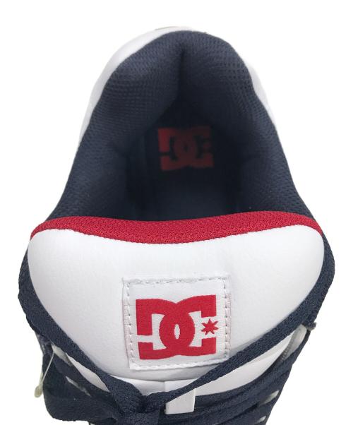 DC（ディーシー）DC (ディーシー) スニーカー ホワイト×ネイビー サイズ:26.5cmの古着・服飾アイテム