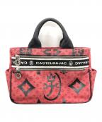 CASTELBAJACカステルバジャック）の古着「トートバッグ ドライビングトート」｜レッド×ブラック