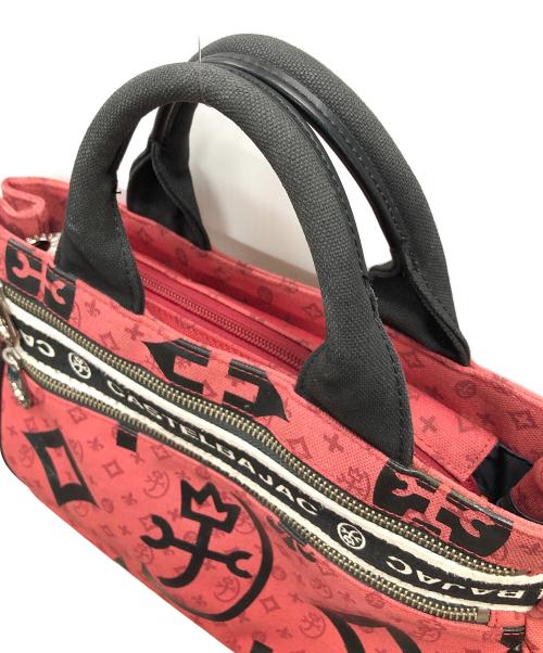 CASTELBAJAC（カステルバジャック）CASTELBAJAC (カステルバジャック) トートバッグ ドライビングトート レッド×ブラック サイズ:実寸サイズにてご確認ください。の古着・服飾アイテム