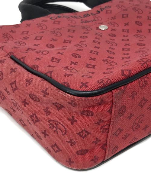 CASTELBAJAC（カステルバジャック）CASTELBAJAC (カステルバジャック) トートバッグ ドライビングトート レッド×ブラック サイズ:実寸サイズにてご確認ください。の古着・服飾アイテム