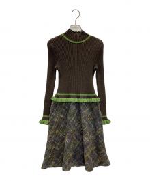 M'S GRACY（エムズグレイシー）の古着「ニットワンピース」｜ブラウン