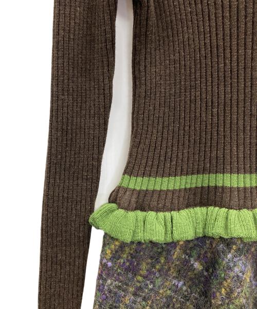 M'S GRACY（エムズグレイシー）M'S GRACY (エムズグレイシー) ニットワンピース ブラウン サイズ:38の古着・服飾アイテム