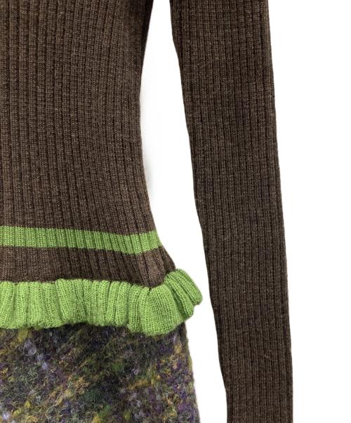 M'S GRACY（エムズグレイシー）M'S GRACY (エムズグレイシー) ニットワンピース ブラウン サイズ:38の古着・服飾アイテム