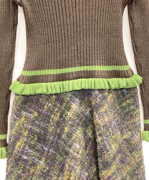 M'S GRACY（エムズグレイシー）M'S GRACY (エムズグレイシー) ニットワンピース ブラウン サイズ:38の古着・服飾アイテム