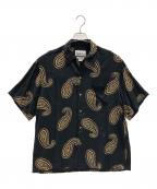 WACKO MARIAワコマリア）の古着「オープンカラーシャツ The Guilty Parties（ザ ギルティ パーティー）」｜ブラック