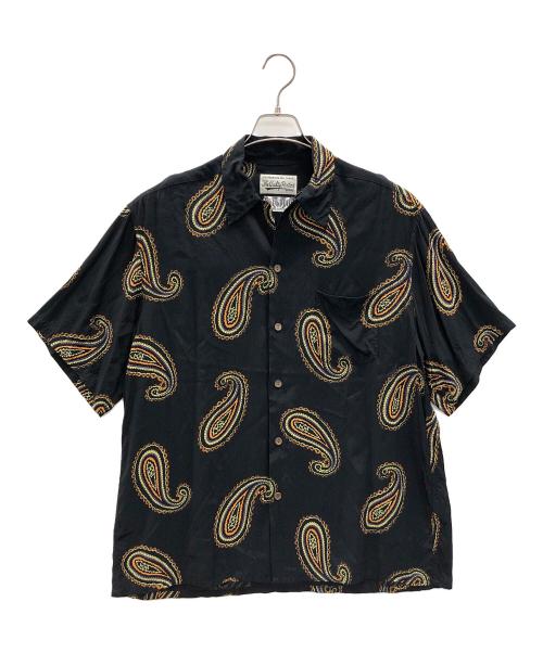 WACKO MARIA（ワコマリア）WACKO MARIA (ワコマリア) オープンカラーシャツ The Guilty Parties（ザ ギルティ パーティー） ブラック サイズ:XLの古着・服飾アイテム