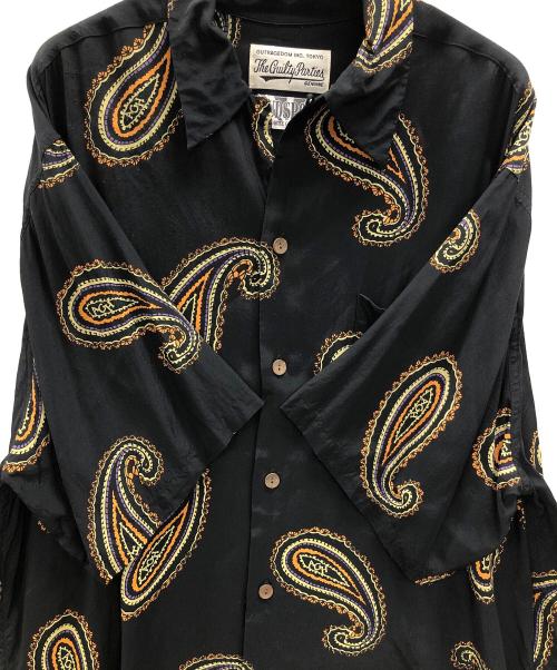 WACKO MARIA（ワコマリア）WACKO MARIA (ワコマリア) オープンカラーシャツ The Guilty Parties（ザ ギルティ パーティー） ブラック サイズ:XLの古着・服飾アイテム