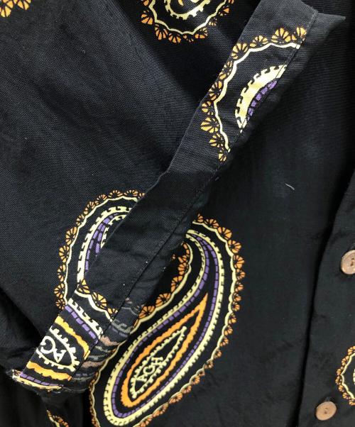 WACKO MARIA（ワコマリア）WACKO MARIA (ワコマリア) オープンカラーシャツ The Guilty Parties（ザ ギルティ パーティー） ブラック サイズ:XLの古着・服飾アイテム