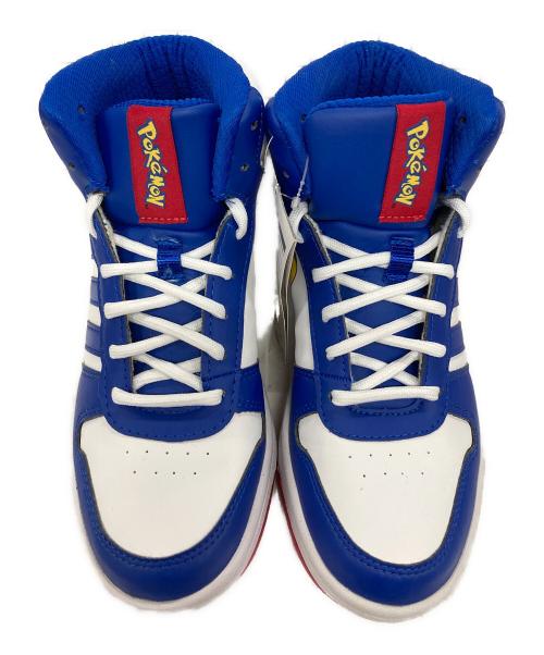 adidas（アディダス）adidas (アディダス) Pokemon (ポケモン) ハイカットスニーカー ピカチュウ ホワイト×ブルー サイズ:23.5 未使用品の古着・服飾アイテム