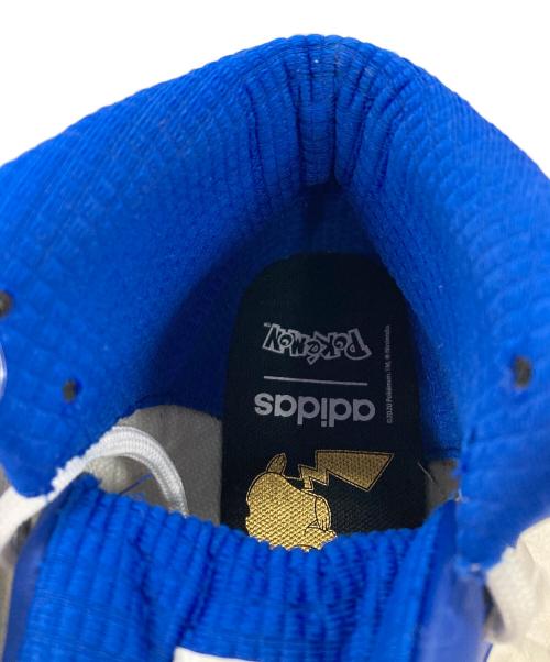 adidas（アディダス）adidas (アディダス) Pokemon (ポケモン) ハイカットスニーカー ピカチュウ ホワイト×ブルー サイズ:23.5 未使用品の古着・服飾アイテム