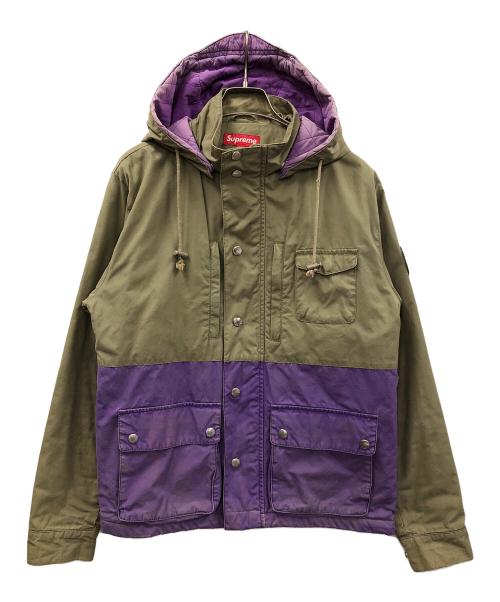 SUPREME（シュプリーム）SUPREME (シュプリーム) M65ジャケット respect the wild parka（リスペクト ザ ワイルド パーカ） オリーブ×パープル サイズ:Sの古着・服飾アイテム