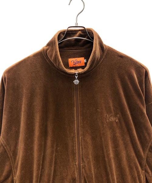 KEBOZ（ケボズ）KEBOZ (ケボズ) ベロアセットアップ ブラウン サイズ:XLの古着・服飾アイテム