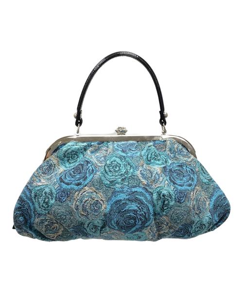 Think Bee!（シンクビー!）Think Bee! (シンクビー!) ハンドバッグ がま口バッグ ネバ―エンディングローズ ブルー サイズ:実寸サイズにてご確認ください。の古着・服飾アイテム