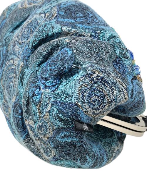 Think Bee!（シンクビー!）Think Bee! (シンクビー!) ハンドバッグ がま口バッグ ネバ―エンディングローズ ブルー サイズ:実寸サイズにてご確認ください。の古着・服飾アイテム