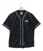 m&m custom performanceエムアンドエム カスタムパフォーマンス）の古着「DRY ATHLETIC BASEBALL SHIRT（ドライ アスレチック ベースボール シャツ）」｜ブラック