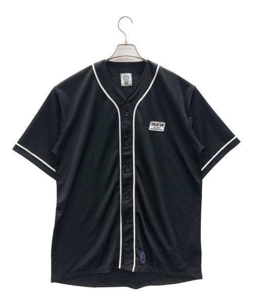 m&m custom performance（エムアンドエム カスタムパフォーマンス）m&m custom performance (エムアンドエム カスタムパフォーマンス) DRY ATHLETIC BASEBALL SHIRT（ドライ アスレチック ベースボール シャツ） ブラック サイズ:XLの古着・服飾アイテム